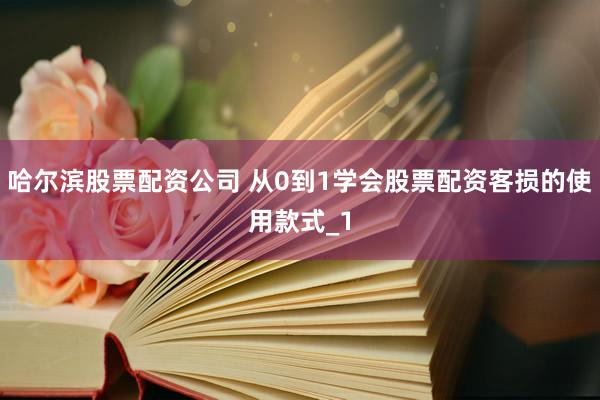 哈尔滨股票配资公司 从0到1学会股票配资客损的使用款式_1