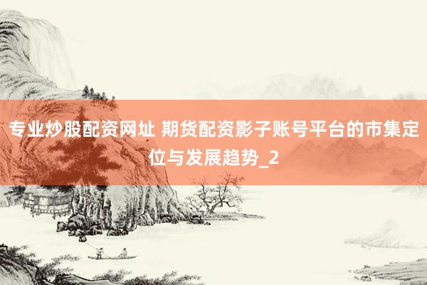 专业炒股配资网址 期货配资影子账号平台的市集定位与发展趋势_2