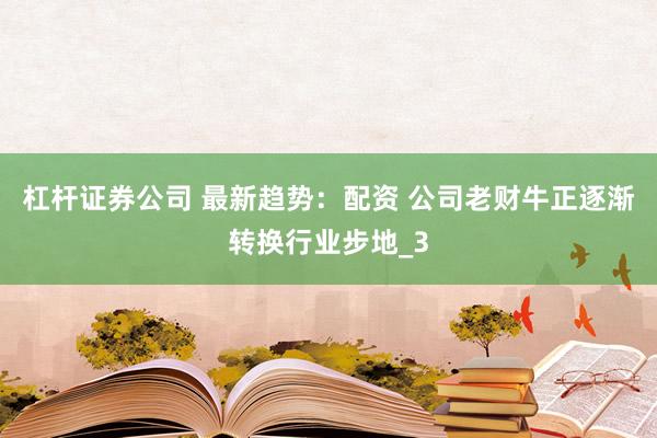 杠杆证券公司 最新趋势：配资 公司老财牛正逐渐转换行业步地_3